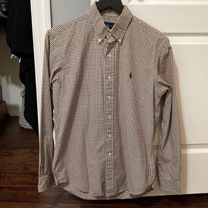 Men’s Button Down Plaid Dress Shirt (Size: S) - Ralph Lauren